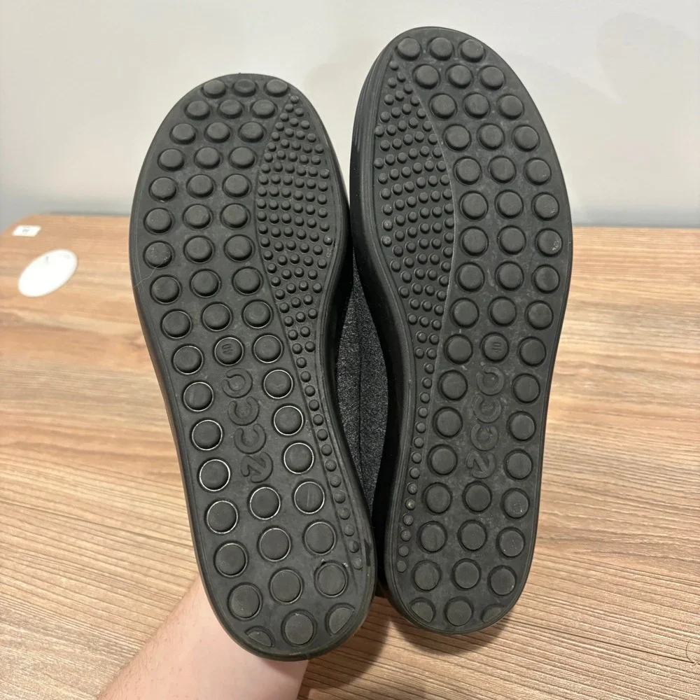 ECCO Soft 7 Gore-Tex Slip On Sneaker Women Dark Grey Size 9 Waterproof Shoes